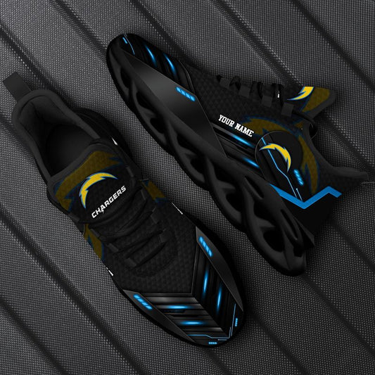 Los Angeles Chargers Personalized Yezy Running Sneakers
