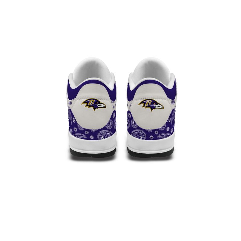 Baltimore Ravens  Basic Leather JD03 Shoes Men and Women AZBTAJ3000164