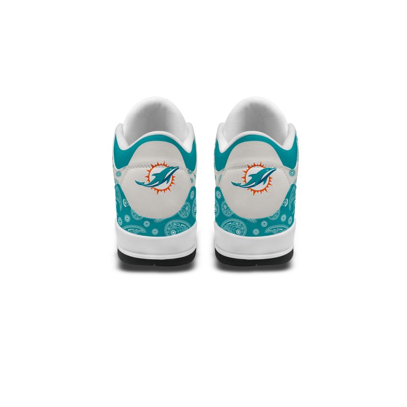 Miami Dolphins Basic Leather JD03 Shoes Men and Women AZBTAJ3000196