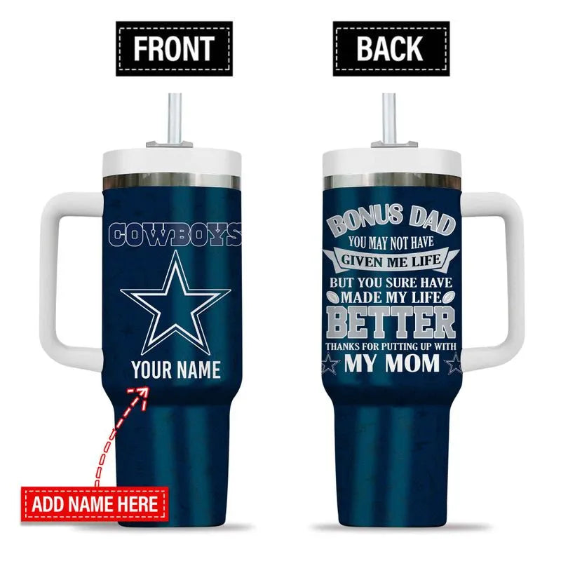 Dallas Cowboys New Personalized 40oz Tumbler Father’s Day AZBT40OZ000172