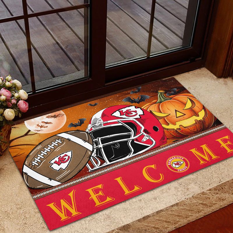 Kansas City Chiefs Halloween Doormat New Collection AZBTDM000015