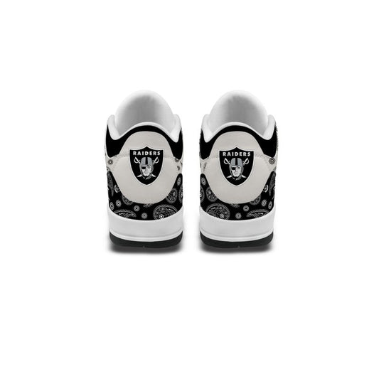Las Vegas Raiders Basic Leather JD03 Shoes Men and Women AZBTAJ3000192