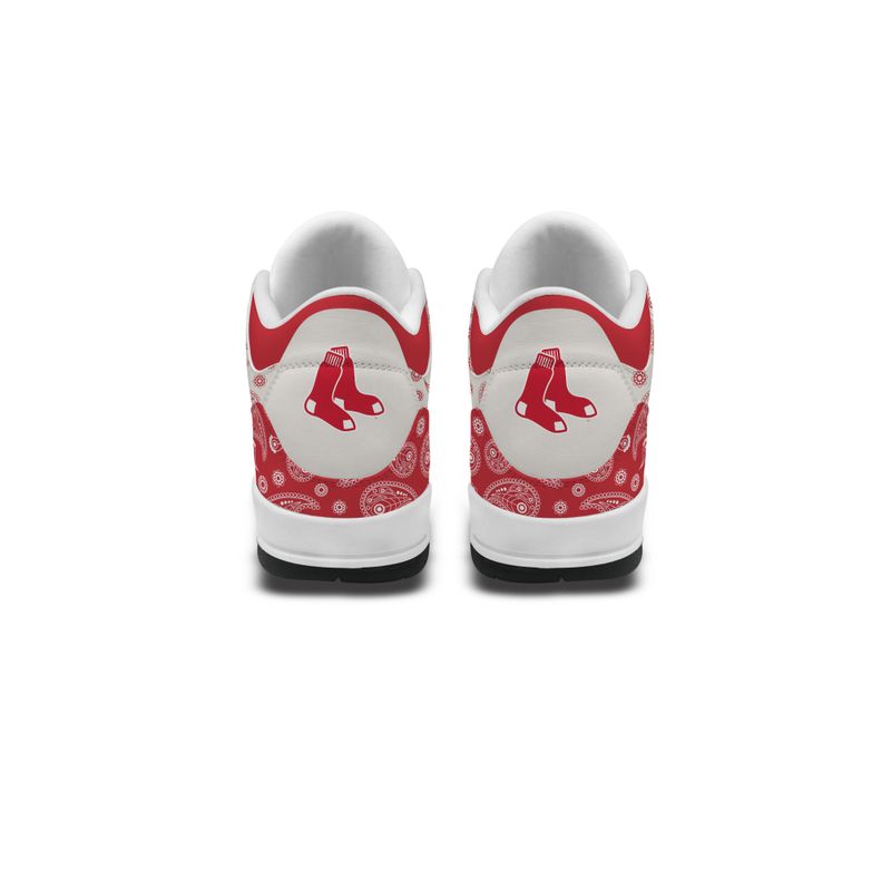 Boston Red Sox Basic Leather JD03 Shoes Men and Women