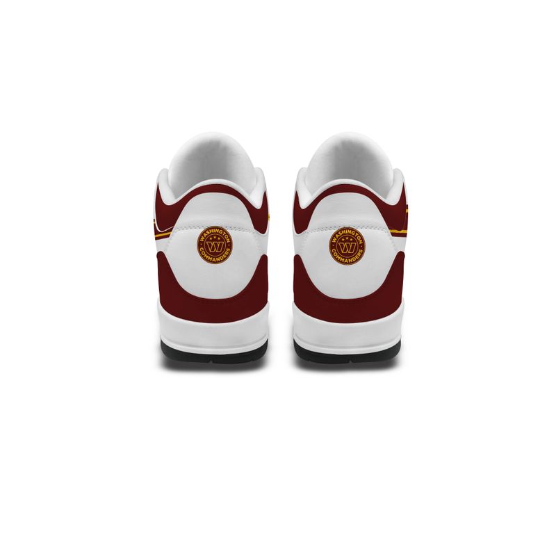 Washington Commanders Basic White Genuine Leather JD03 Shoes Men and Women AZBTAJ3000143
