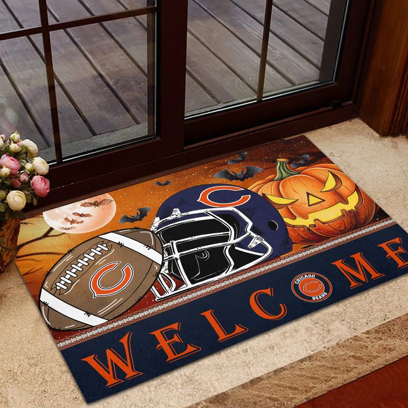 Chicago Bears Halloween Doormat New Collection AZBTDM000024