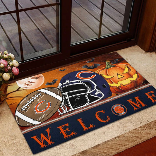 Chicago Bears Halloween Doormat New Collection AZBTDM000024