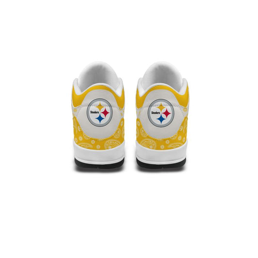Pittsburgh Steelers Basic Leather JD03 Shoes Men and Women AZBTAJ3000209