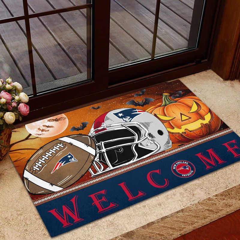 New England Patriots Halloween Doormat New Collection AZBTDM000010