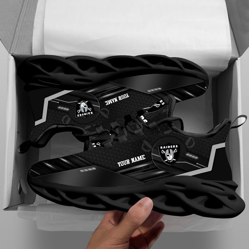 Las Vegas Raiders Personalized Yezy Running Sneakers