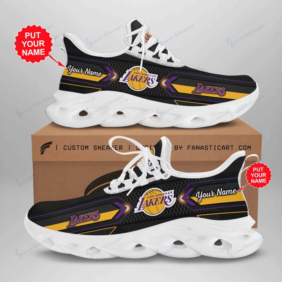 Los Angeles Lakers Personalized Yezy Running Sneakers 61