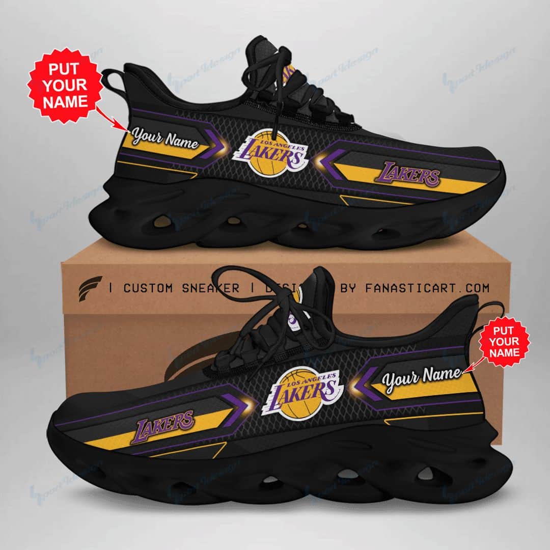 Los Angeles Lakers Personalized Yezy Running Sneakers 61