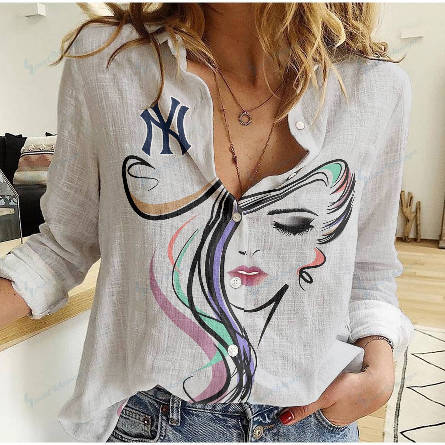 New York Yankees Woman Shirt BG66