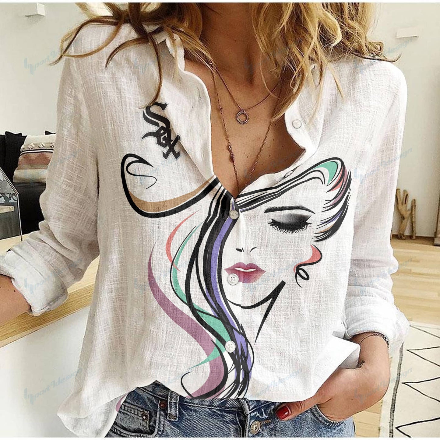 Chicago White Sox Woman Shirt BG37