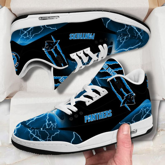 Carolina Panthers  Basic Leather JD03 Shoes Men and Women AZBTAJ3000169
