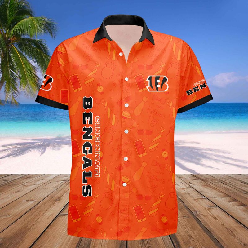 Cincinnati Bengals Personalized Button Shirt Father’s Day New AZBTBTS000005