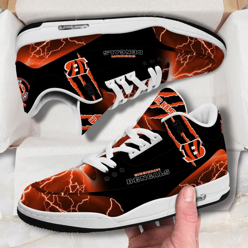 Cincinnati Bengals  Basic Leather JD03 Shoes Men and Women AZBTAJ3000173