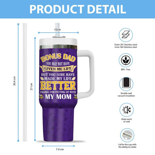 Minnesota Vikings New Personalized 40oz Tumbler Father’s Day AZBT40OZ000177