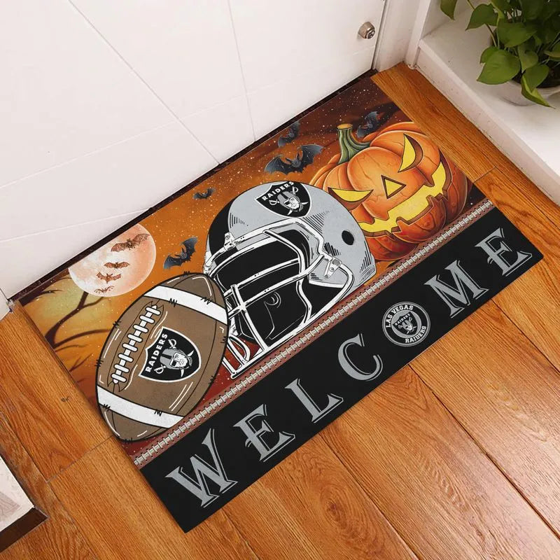 Las Vegas Raiders Halloween Doormat New Collection AZBTDM000011