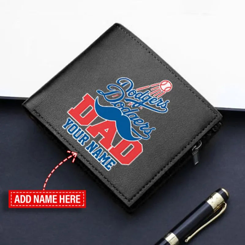 Los Angeles Dodgers Limited Edition Men’s Leather Bifold Wallet Gift For Father’s Day AZBT2DMW000002