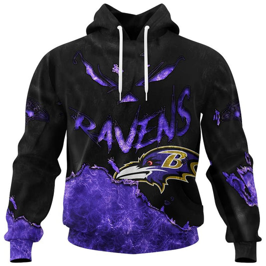 Baltimore Ravens Combo Limited Edition Clothes Jack O’ Lantern Halloween Collection AZBTCLEC000022