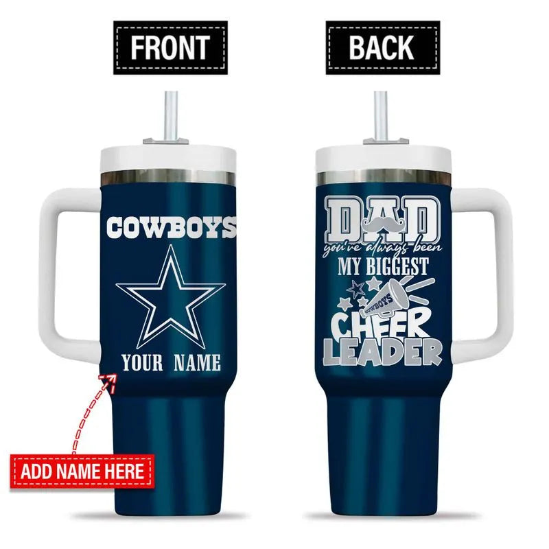 Dallas Cowboys My Biggest Cheer Leader Gift For Father’s Day Limited Edition 40oz Tumbler AZBT40OZ000179