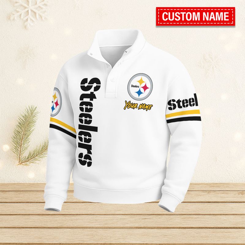 Pittsburgh Steelers Casual Stand Collar Sweatshirt BT688