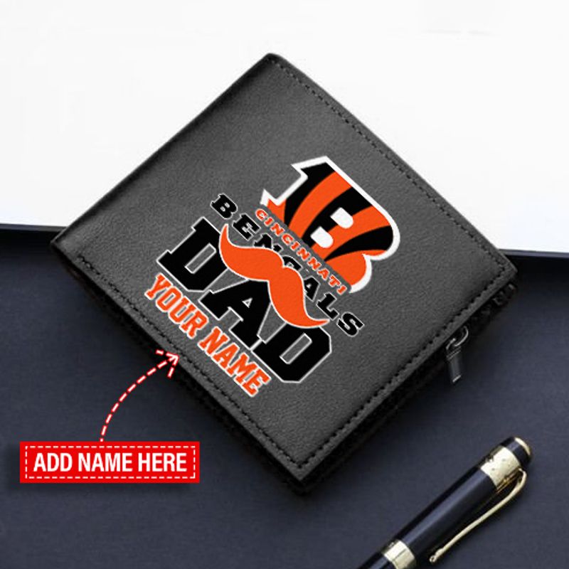 Cincinnati Bengals Limited Edition Men’s Leather Bifold Wallet Gift For Father’s Day AZBT2DMW000008
