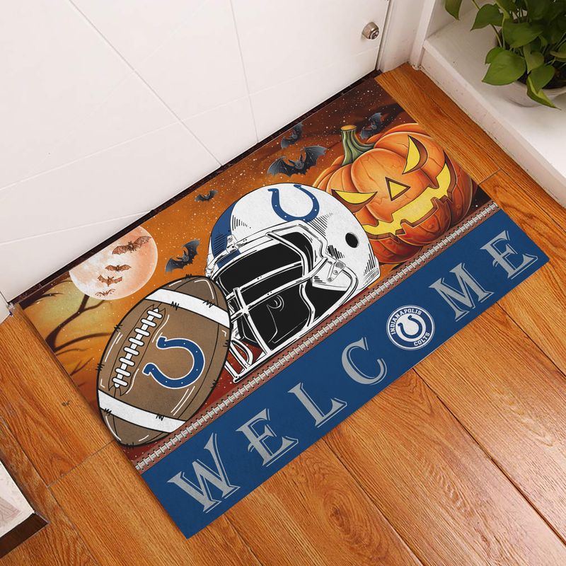 Indianapolis Colts Halloween Doormat New Collection AZBTDM000008