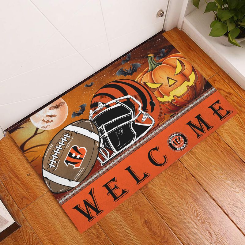 Cincinnati Bengals Halloween Doormat New Collection AZBTDM000017
