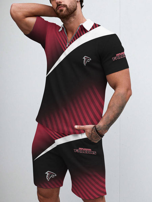 Arizona Cardinals Limited Edition ZIP Polo Shirt And Shorts Two-Piece Suits HA05