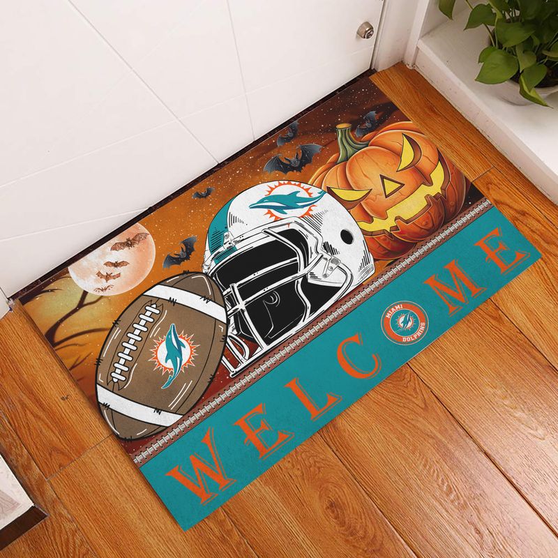 Miami Dolphins Halloween Doormat New Collection AZBTDM000013