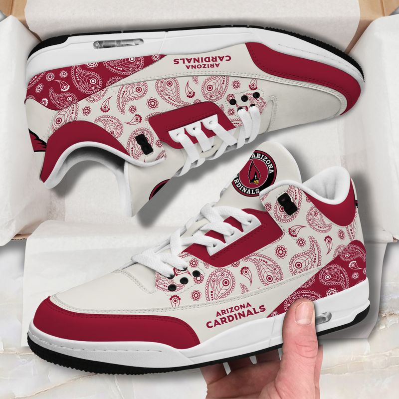 Arizona Cardinals  Basic Leather JD03 Shoes Men and Women AZBTAJ3000160