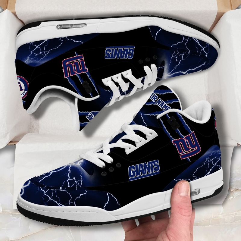 New York Giants Basic Leather JD03 Shoes Men and Women AZBTAJ3000203