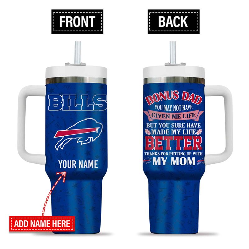 Buffalo Bills New Personalized 40oz Tumbler Father’s Day AZBT40OZ000168