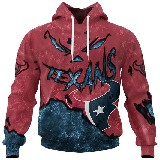 Houston Texans Combo Limited Edition Clothes Jack O’ Lantern Halloween Collection AZBTCLEC000015
