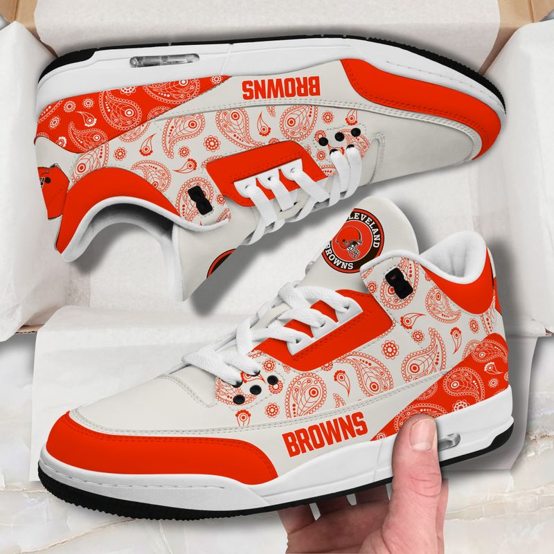 Cleveland Browns  Basic Leather JD03 Shoes Men and Women AZBTAJ3000174