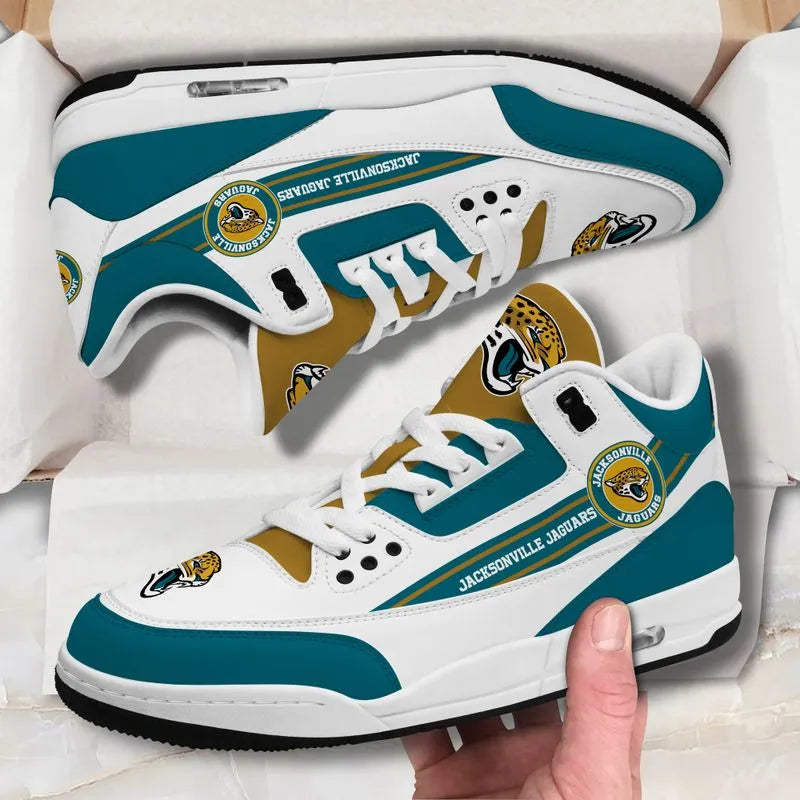 Jacksonville Jaguars Basic White Genuine Leather JD03 Shoes Men and Women AZBTAJ3000145