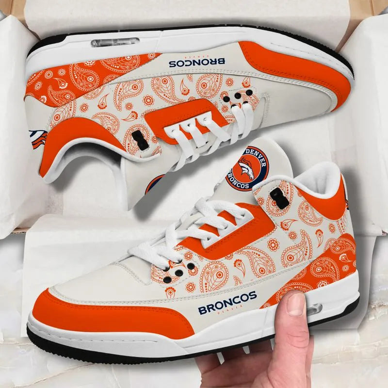 Denver Broncos  Basic Leather JD03 Shoes Men and Women AZBTAJ3000178