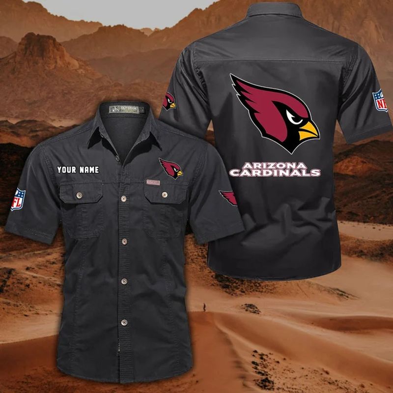Arizona Cardinals Men’s Short Sleeve Cargo Shirts New 2025 AZBT2DCGS000033