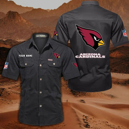 Arizona Cardinals Men’s Short Sleeve Cargo Shirts New 2025 AZBT2DCGS000033