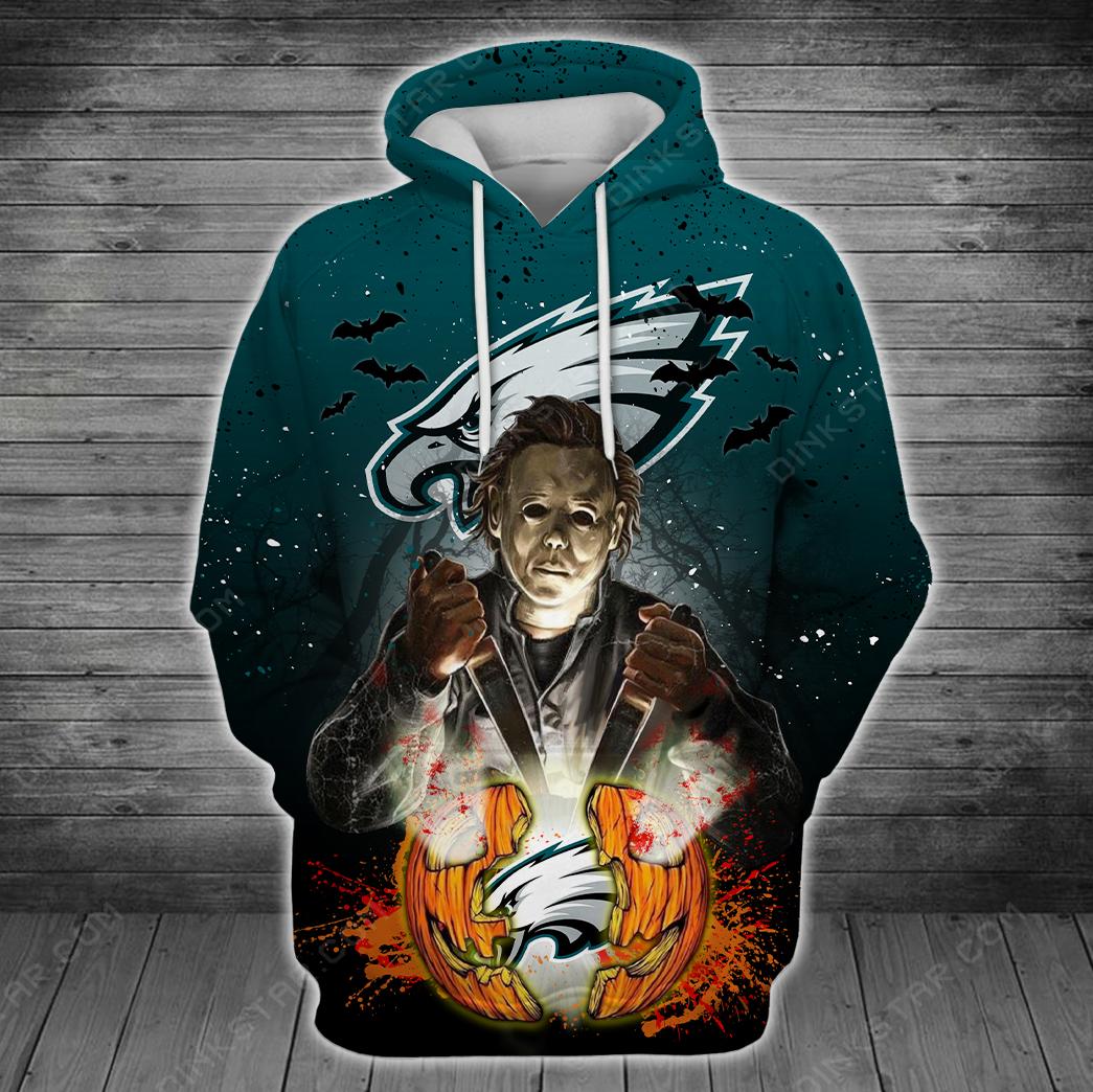 Philadelphia Eagles Halloween Limited Edition Unisex All Over Print Full 3D T-shirt Sweater Hoodie