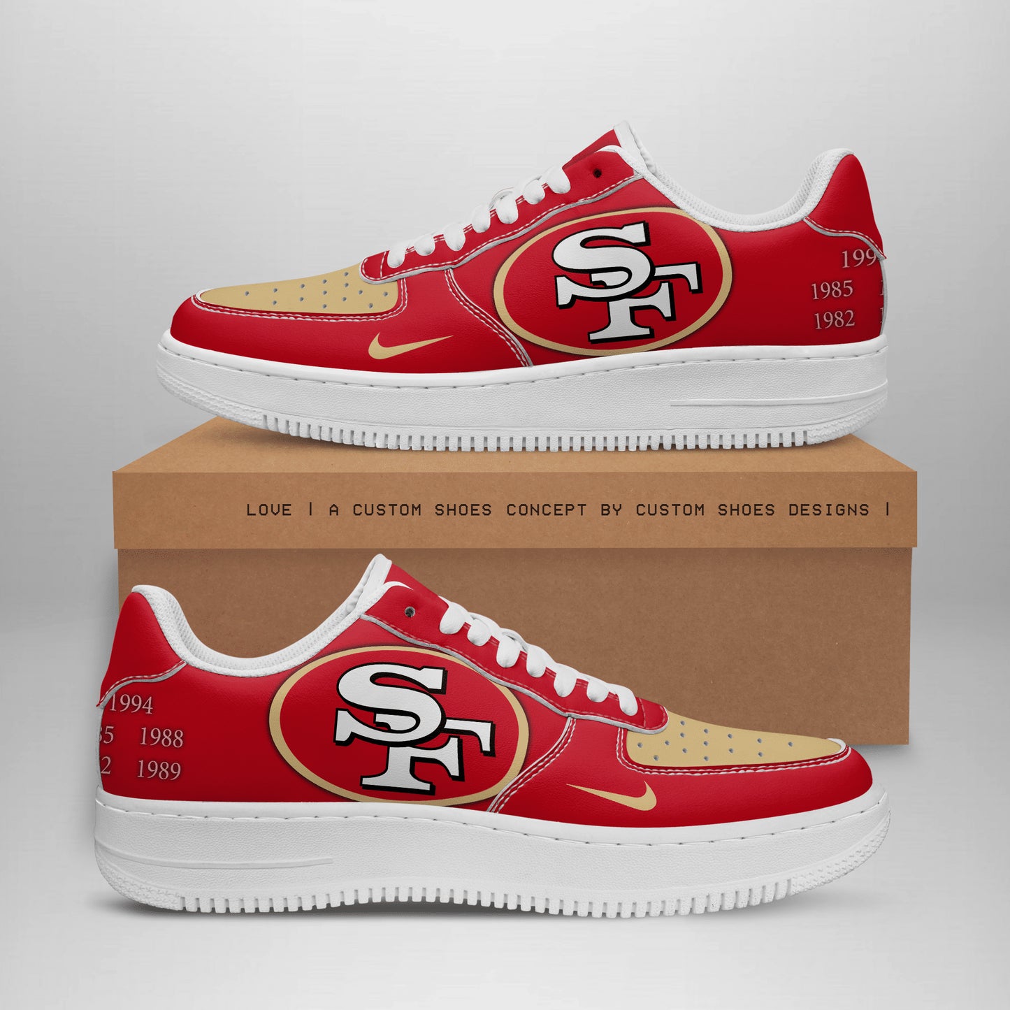 San Francisco 49ers AF1 Shoes BG248