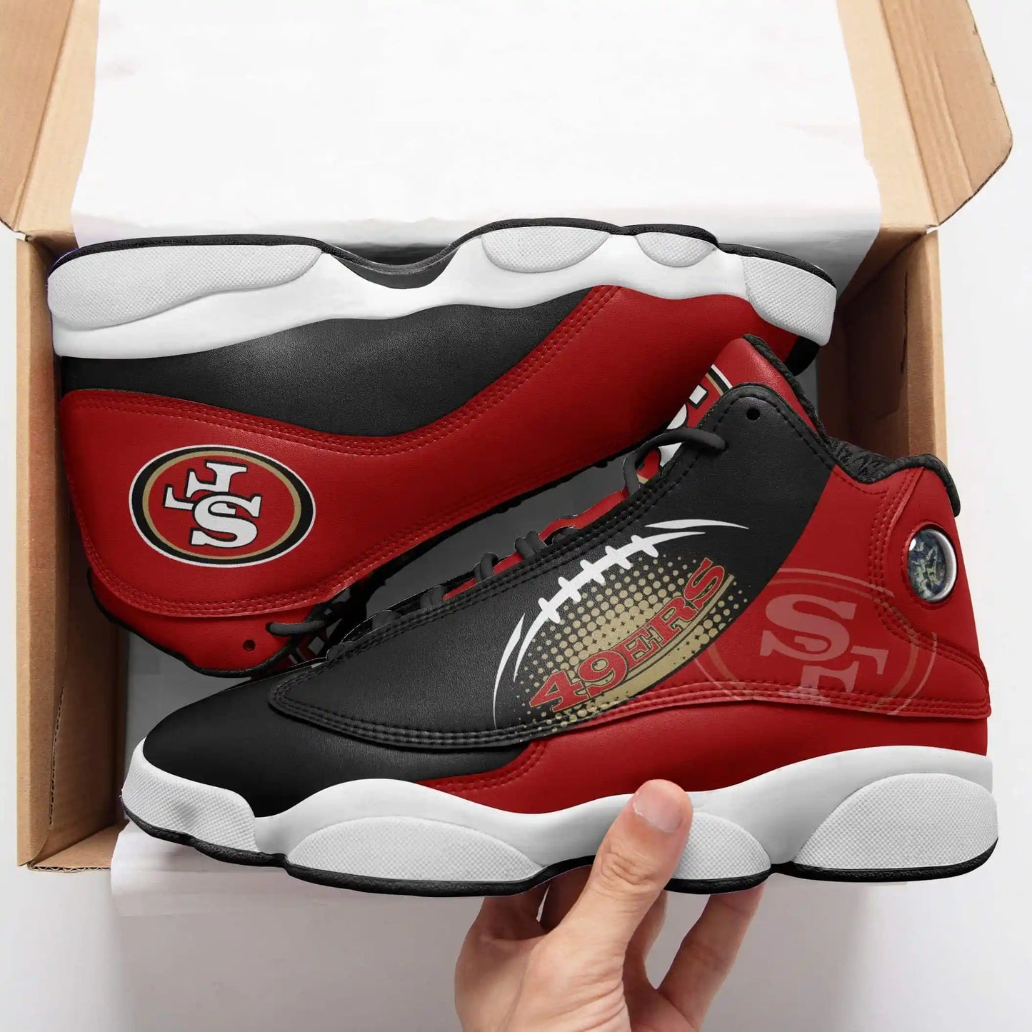 San Francisco 49ers Air JD13 Sneakers 297