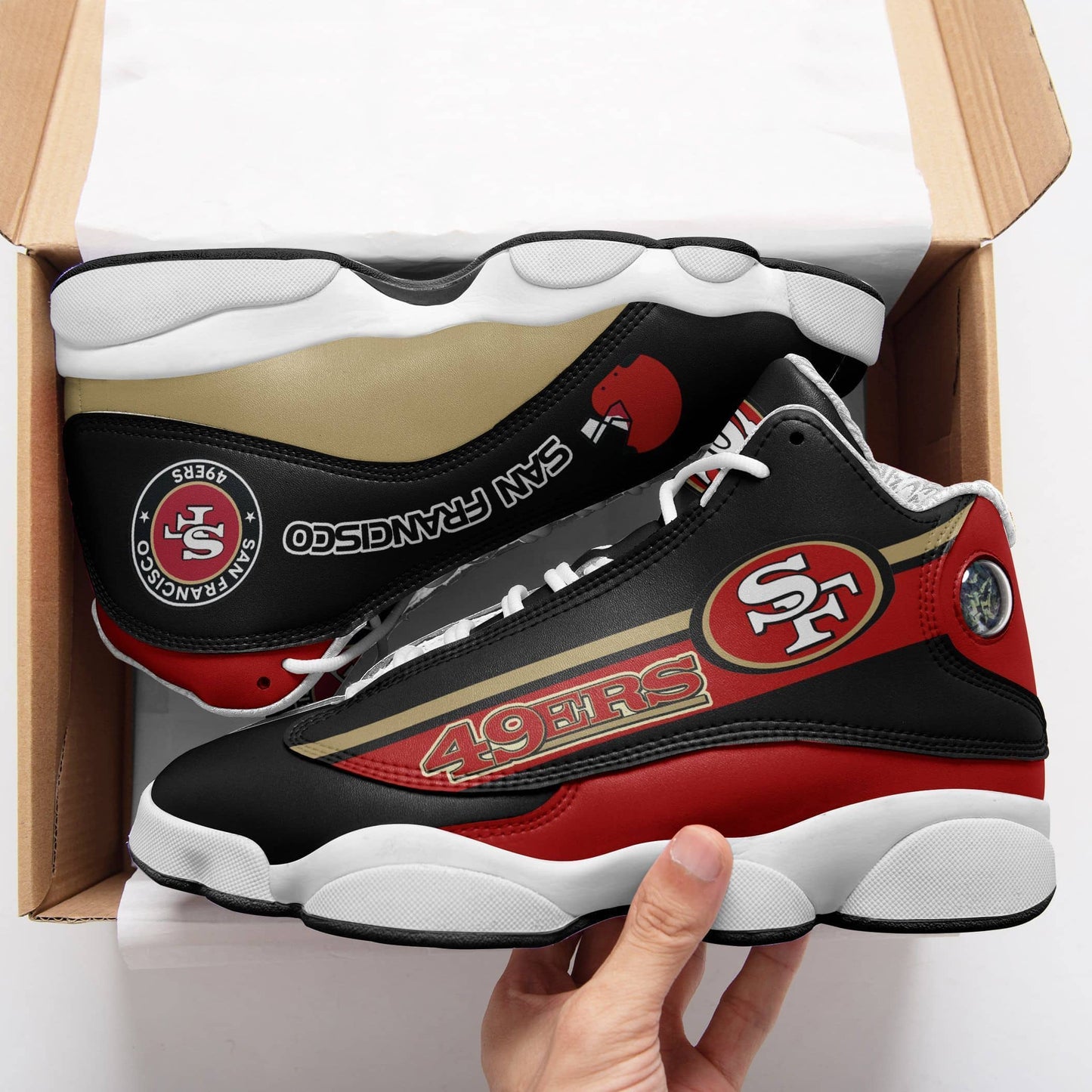 San Francisco 49ers Air JD13 Sneakers 430