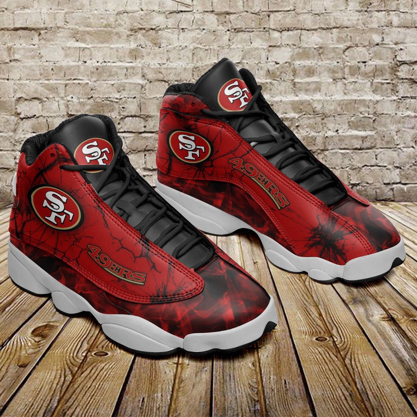San Francisco 49ers Air JD13 Sneakers 475