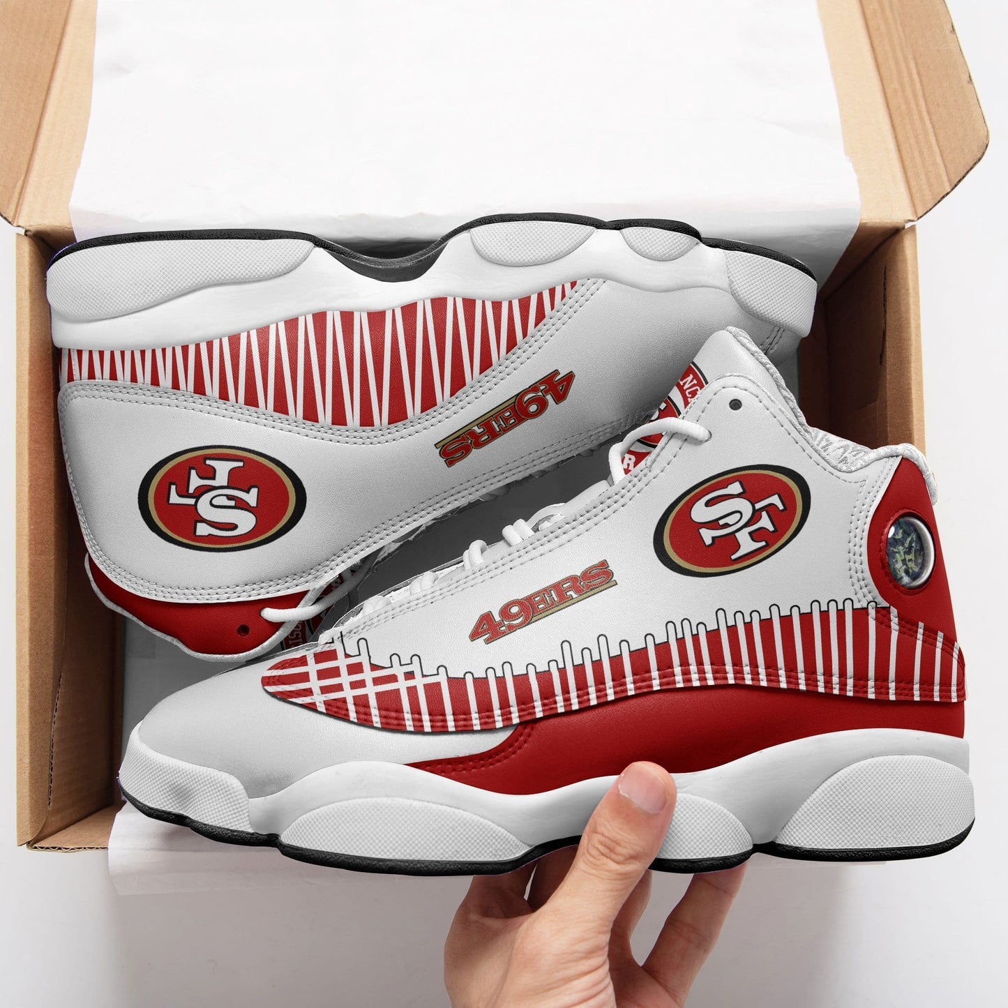 San Francisco 49ers Air JD13 Sneakers 478