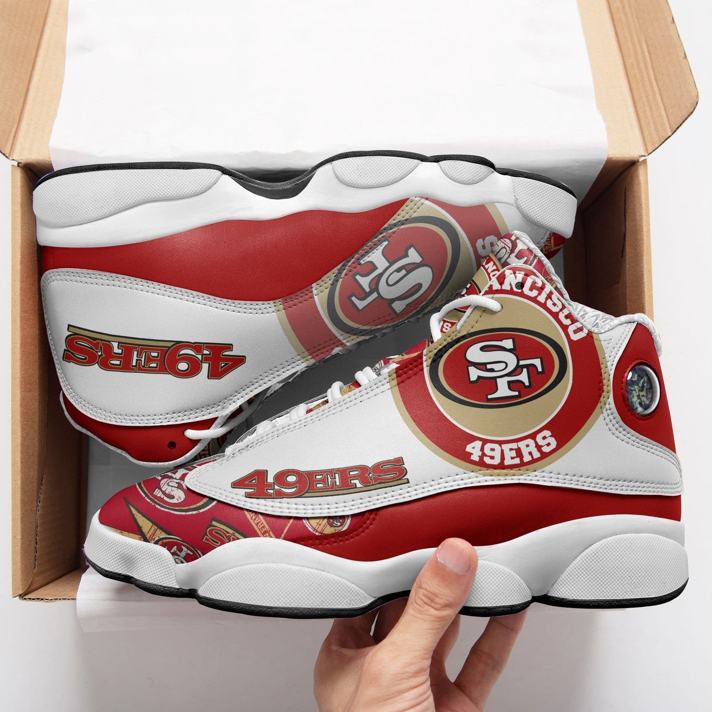 San Francisco 49ers Air JD13 Sneakers 527