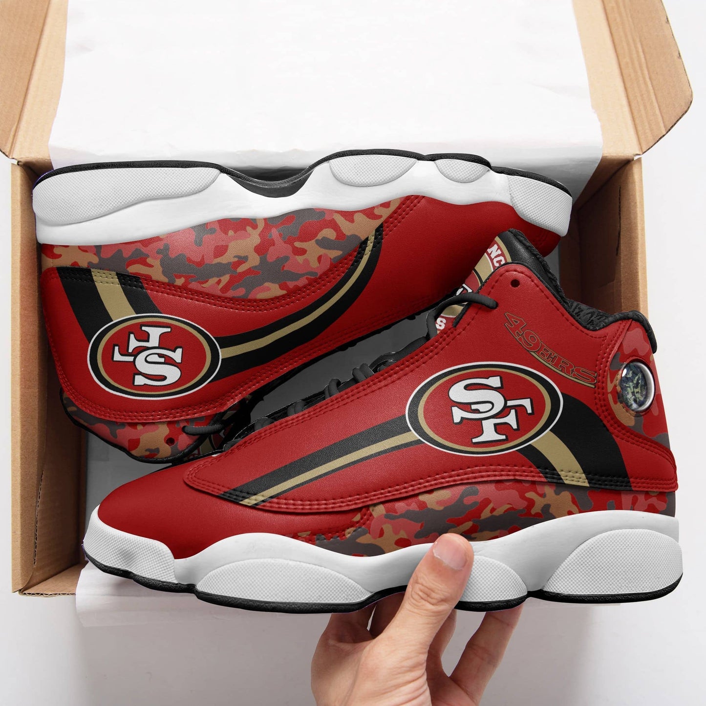San Francisco 49ers Air JD13 Sneakers 642