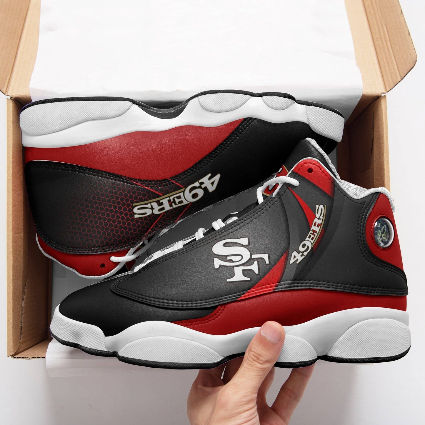 San Francisco 49ers Air JD13 Sneakers 692
