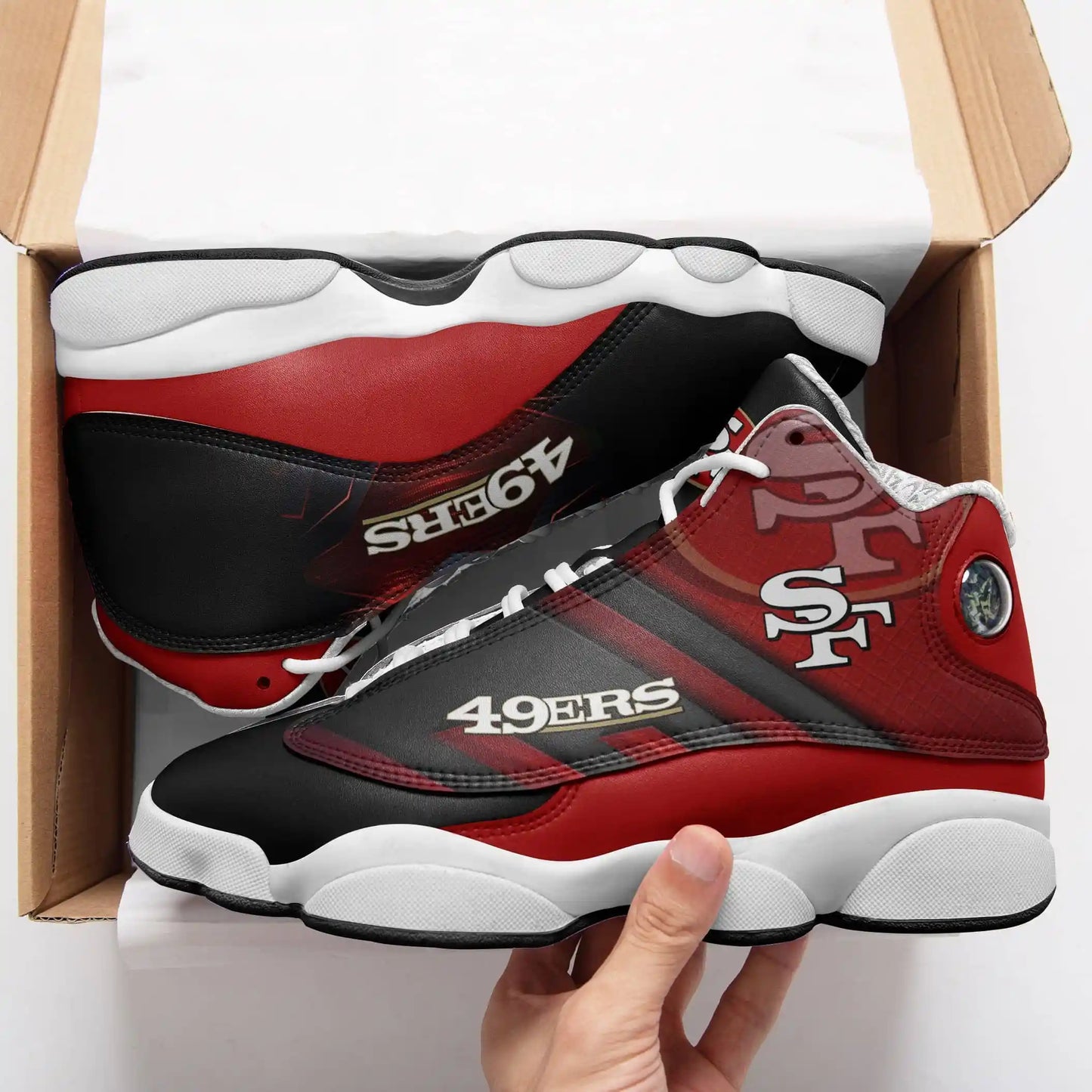 San Francisco 49ers Air JD13 Sneakers 705